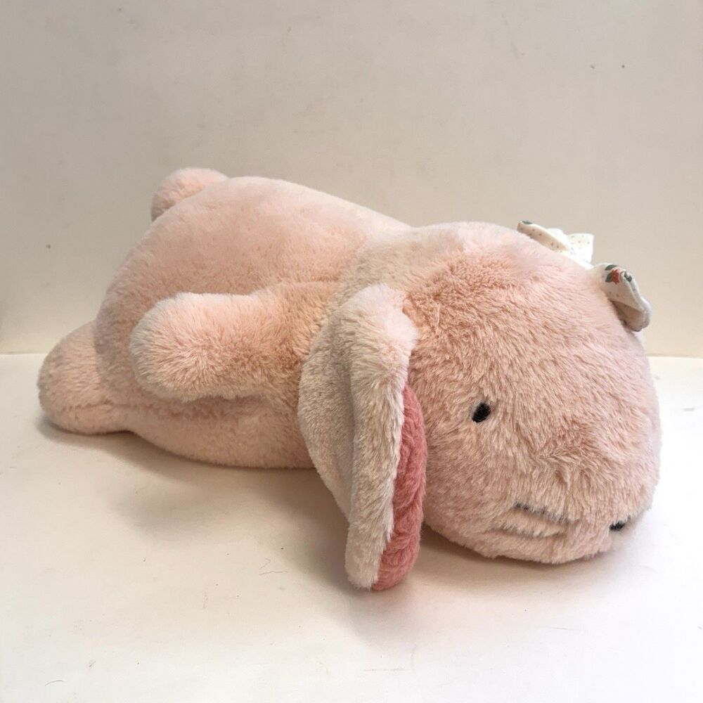 PILLOWFORT Weighted Plush Pink Bunny Rabbit 20" Soft Stuffed Animal Sleep Buddy